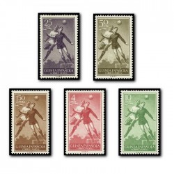 1955 Sellos de Guinea 350-354**. Serie Básica