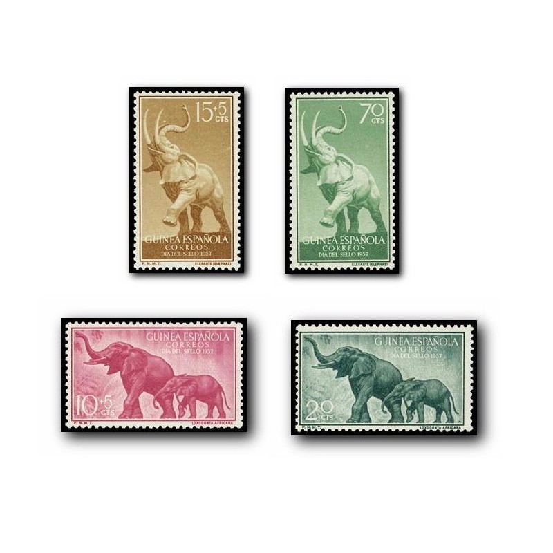 Sellos de Guinea Española 369-372