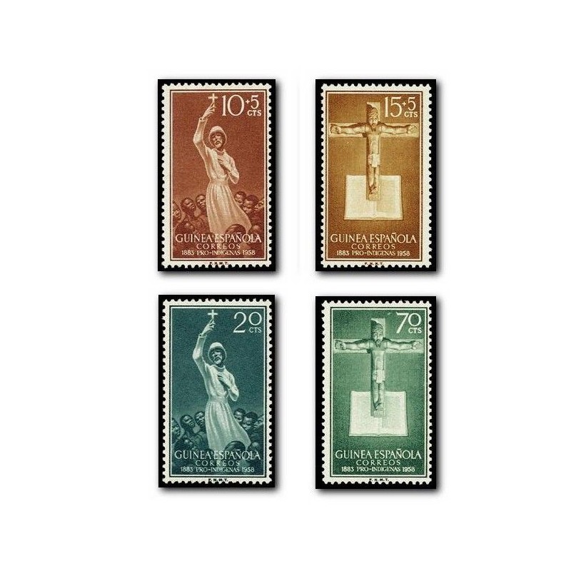 Sellos de Guinea Española 384-387
