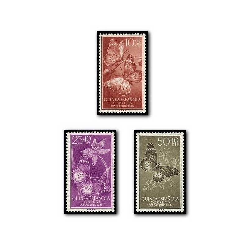 Sellos de Guinea Española 388-390