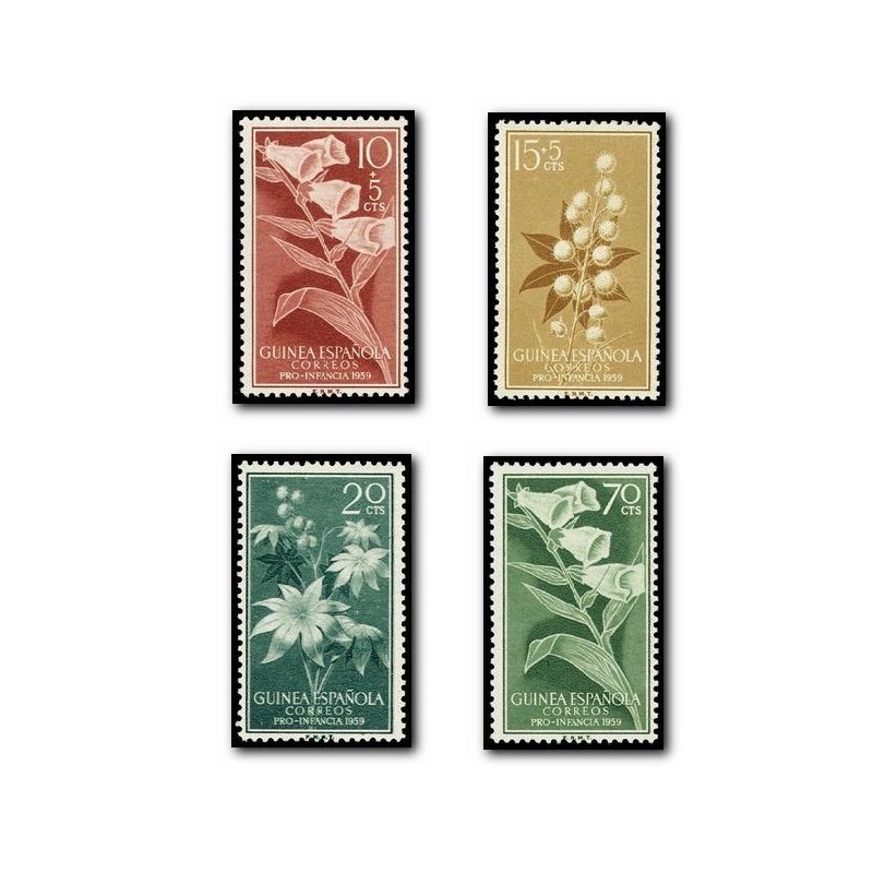 Sellos de Guinea Española 391-394
