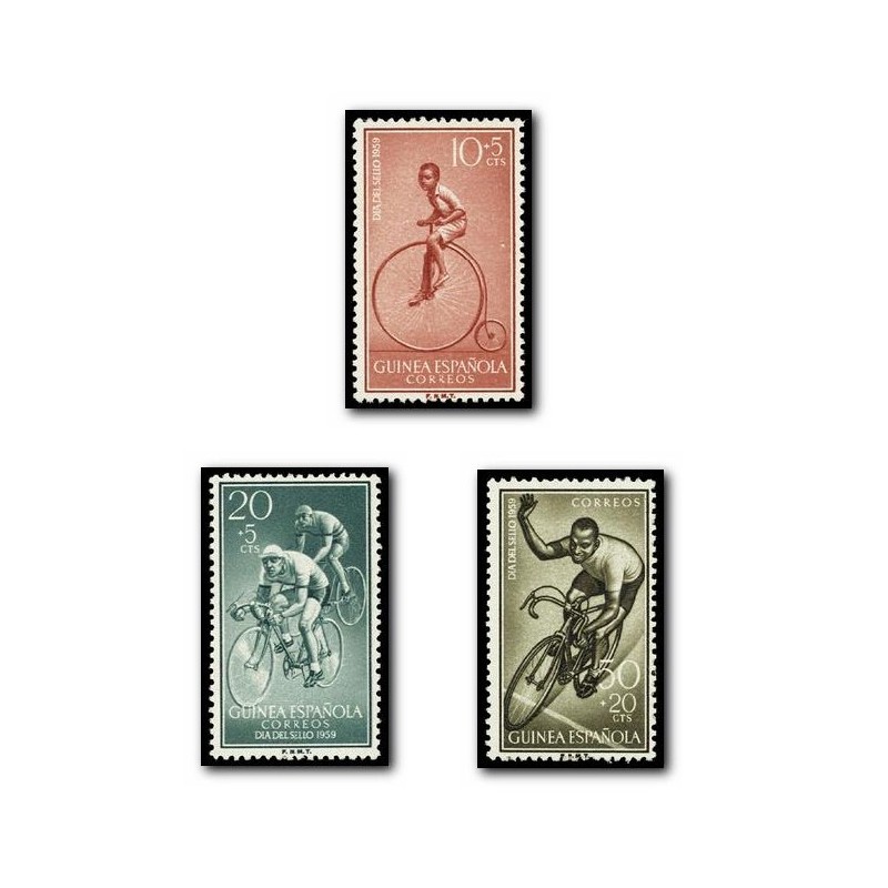 Sellos de Guinea Española 395-397