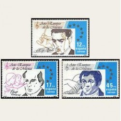 1985 España. Año de la Música. (Edif.2803/05) **
