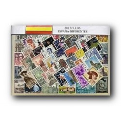 Sellos usados de España 500 Diferentes.