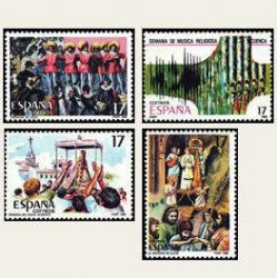1986 España. Fiestas Populares Españolas. (Edif.2840/43) **