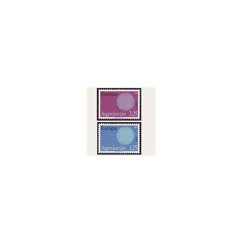 1970 Yugoslavia. Europa CEPT (Yver.1269/70) **