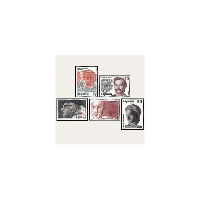 1987 España. Centenarios. (Edif.2880/84) **
