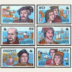 1987 España. V Cent. del Descubrimiento de América (Edif.2919/24