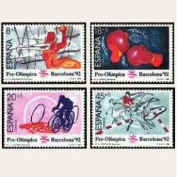 1989 España. Barcelona '92. Serie Pre-Olímpica. (Edif.2994/97) *