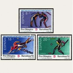 1990 España. Barcelona '92. Pre-Olimpica. (Edif.3076/78) **