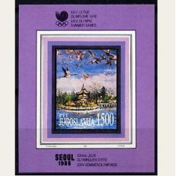 1988 Yugoslavia. Juegos Olimpicos de Seul. Yvert. HB-31 **