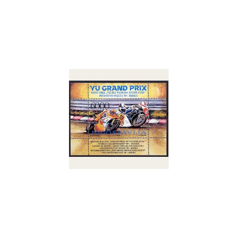 1989 Yugoslavia. Gran Premio de Motociclismo. Yvert. HB-33 **
