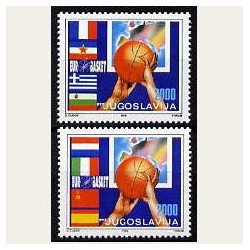 1989 Yugoslavia. Camp. de Europa de Baloncesto. Yvert.2230/31 **