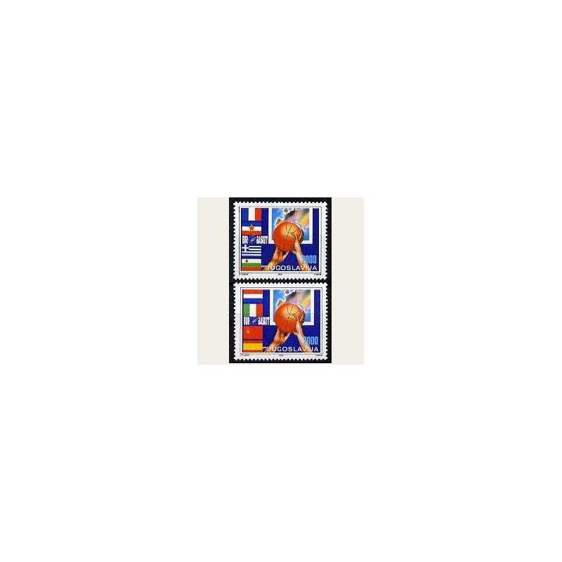 1989 Yugoslavia. Camp. de Europa de Baloncesto. Yvert.2230/31 **