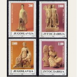 1988 Yugoslavia. Esculturas Griegas (Yver.2190/93) **