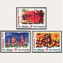 1992 España. Barcelona '92 Pre-Olímpica (Edif.3157/59) **
