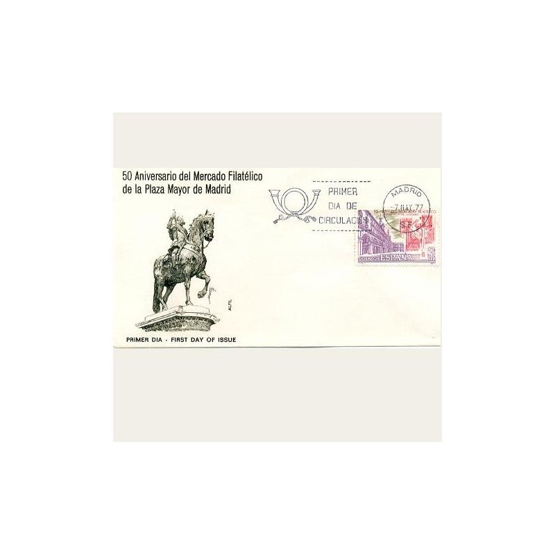 1977 SPD España. Mercado Filatelico Madrid. Edif.2415