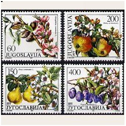 1987 Yugoslavia. Flores y Frutos. (Yvert.2100/3) **