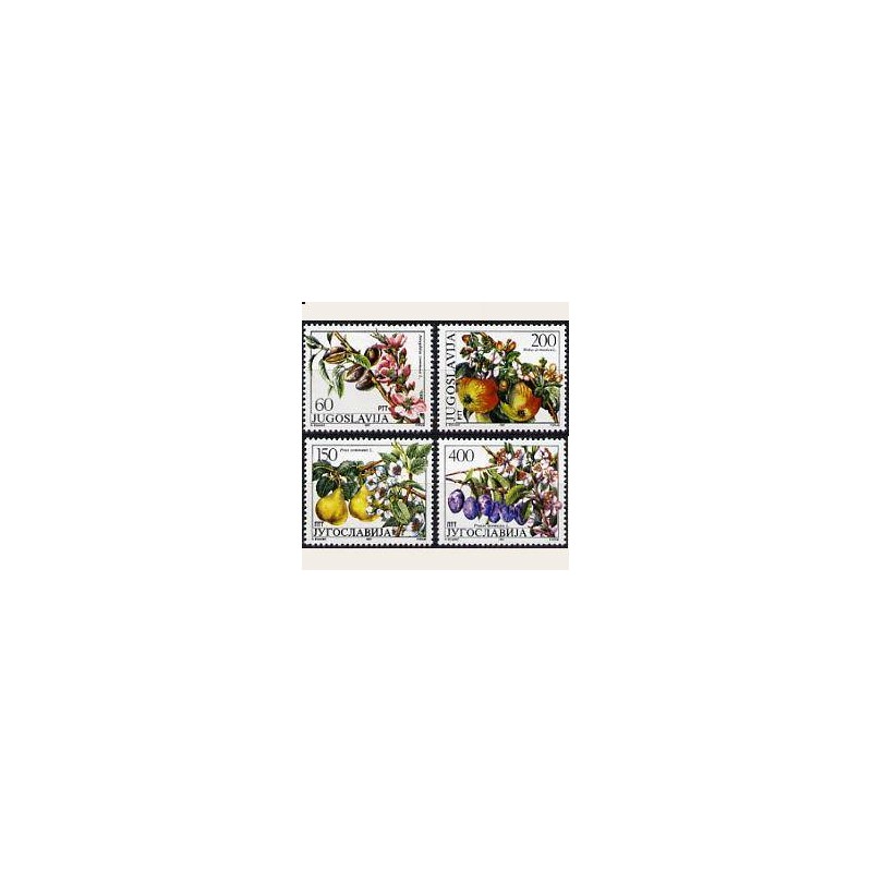 1987 Yugoslavia. Flores y Frutos. (Yvert.2100/3) **