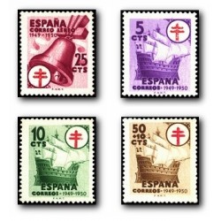 1949 Sellos de España. Pro Tuberculosis. Edif. 1066/69 *