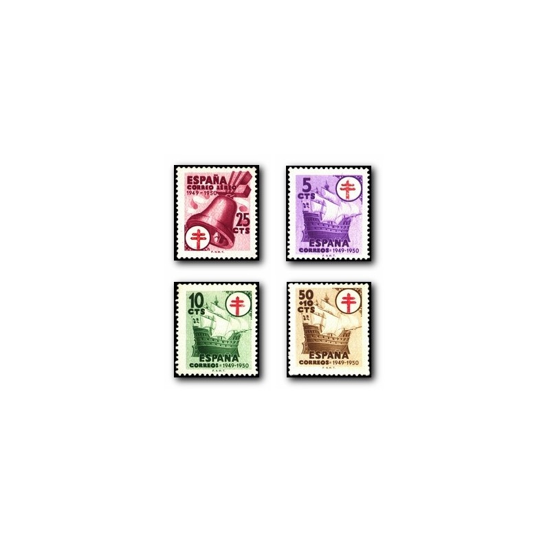 1949 Sellos de España. Pro Tuberculosis. Edif. 1066/69 *