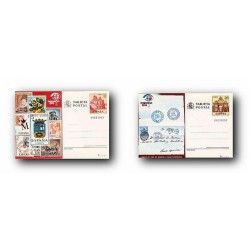 1984 España. Entero Post. Exp. Mundial España'84 (Edif.135/36)**