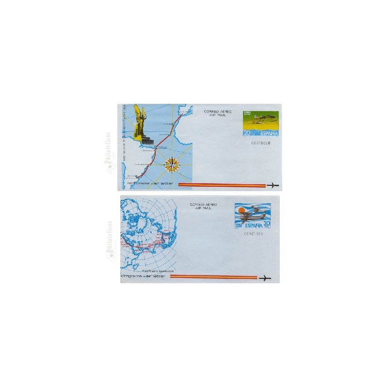 1981 España. Aerogramas (Edif.201/202)**