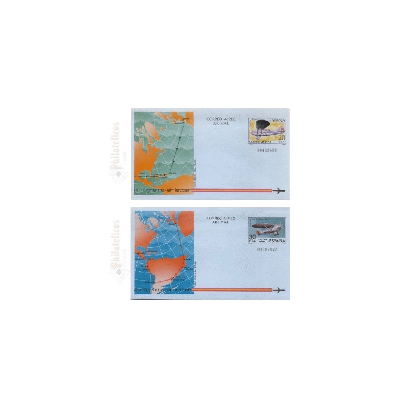 1982 España. Aerogramas (Edif.203/204)**