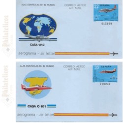 1983 España. Aerogramas (Edif.205/206)**