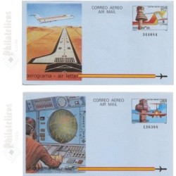 1984 España. Aerogramas (Edif.207/208)**