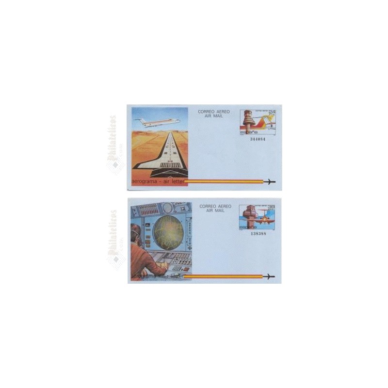 1984 España. Aerogramas (Edif.207/208)**