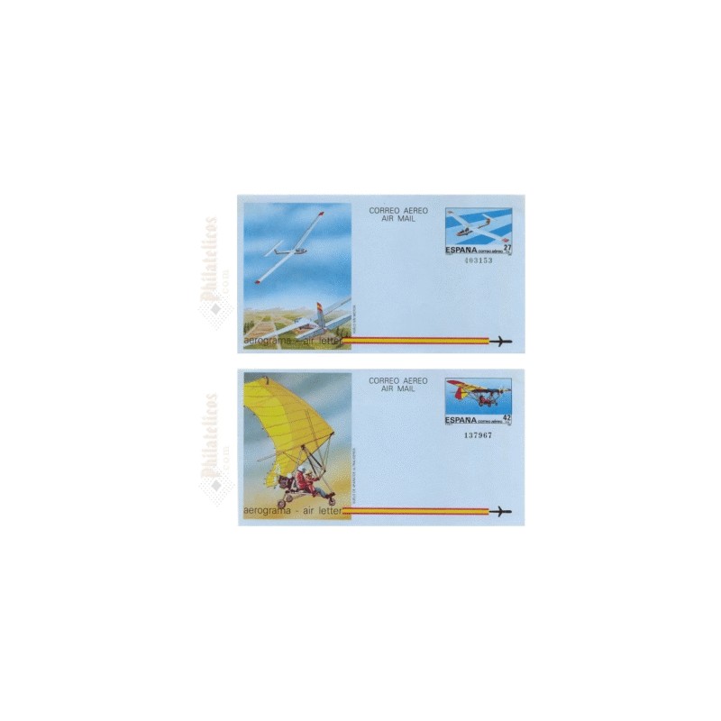 1985 España. Aerogramas (Edif.209/210)**