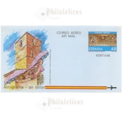 1986 España. Aerograma (Edif.211)**