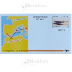 1989 España. Aerograma (Edif.214)**