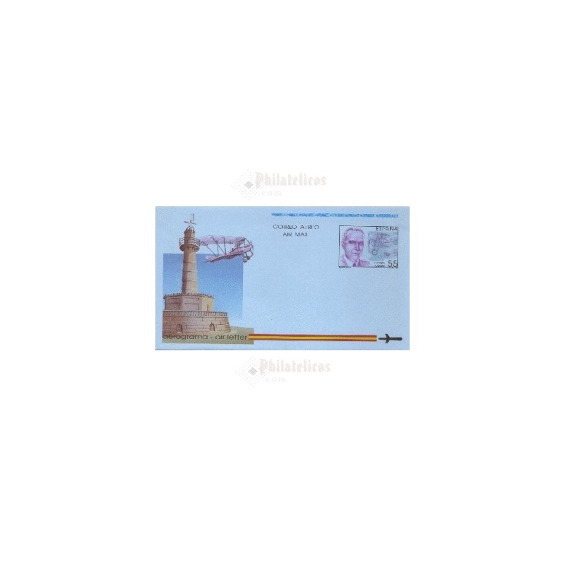 1991 España. Aerograma (Edif.216)**