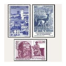 1996 España. Partrimonio Mundial de la Humanidad (Edif.3453/55)
