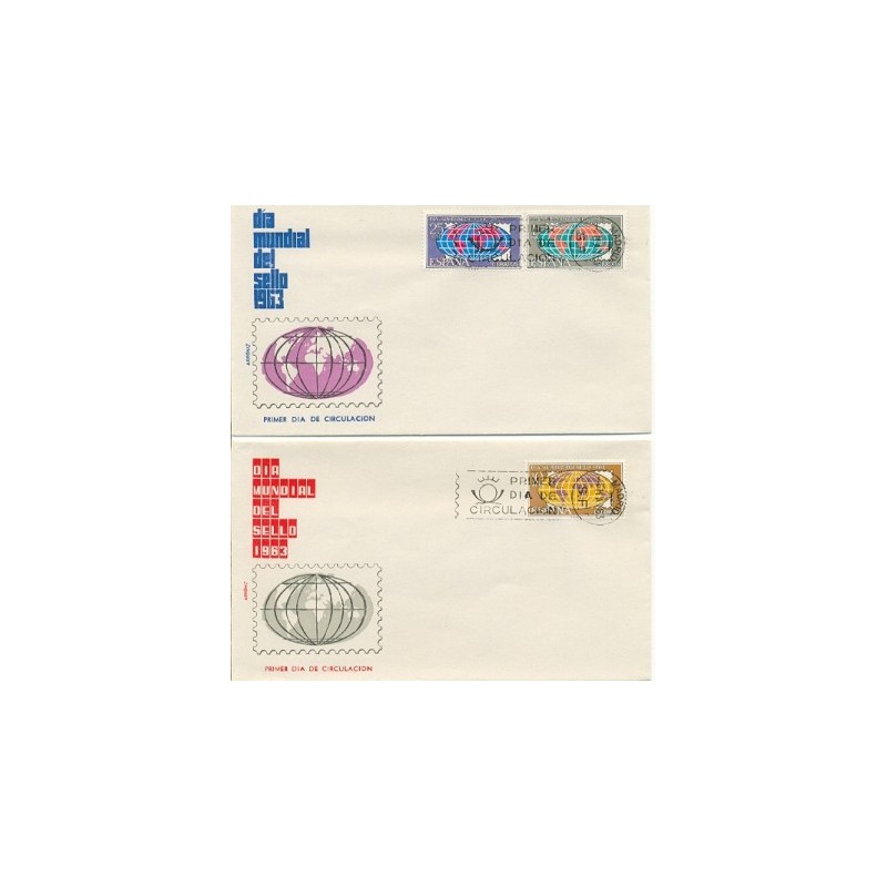 1963 SPD España. Día Mundial del Sello. Edif.1509/11