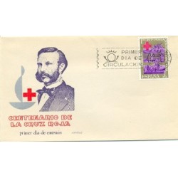 1963 SPD España. Centenario de la Cruz Roja. Edif.1534