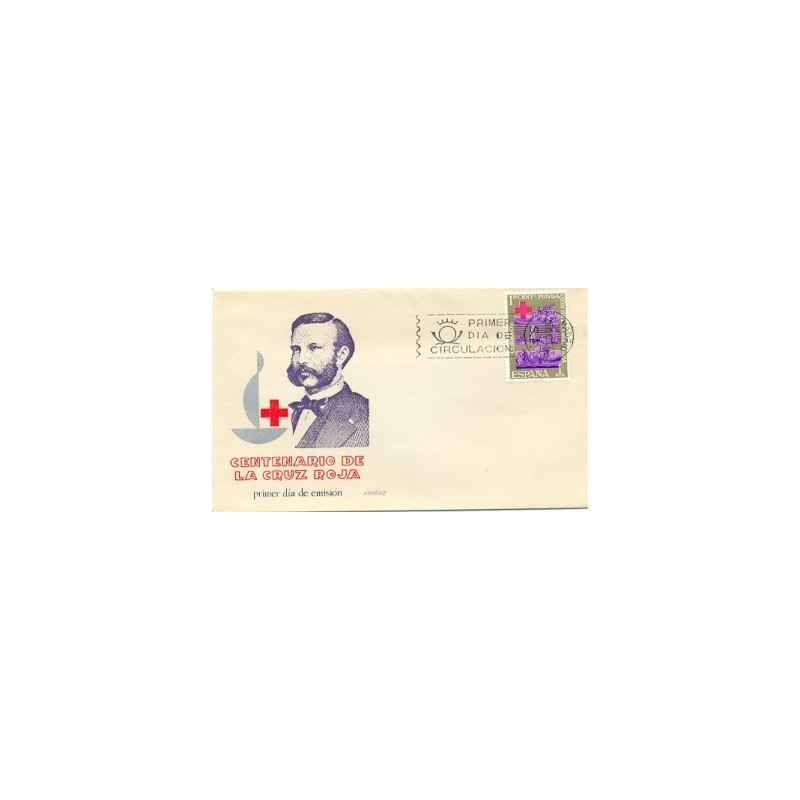 1963 SPD España. Centenario de la Cruz Roja. Edif.1534