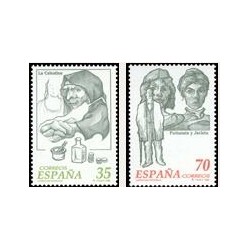 1998 España. Literatura Española - Personajes (Edif.3538/9)**