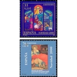 2000. España. Navidad (Edif.3769/70)**