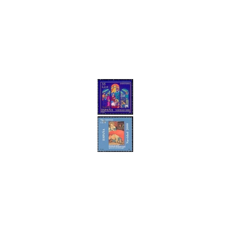 2000. España. Navidad (Edif.3769/70)**