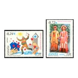 2001 España. Fiestas Populares (Edif.3806/7)**
