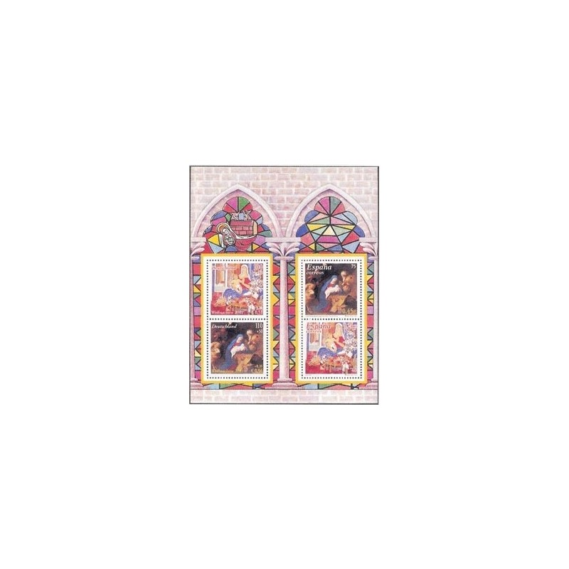 2001 España. Navidad H.B Emisión conjunta con Alemania (Edif.3837)**