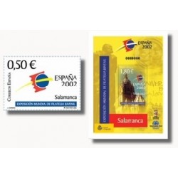 2002 España. Exp. Mundial Filatelia Juvenil (Edif.3877/8)**