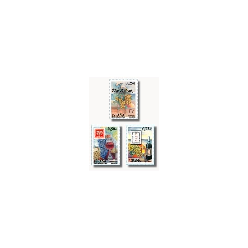 2002 España. Vinos con denominación de Origen (Edif.3909/11)**