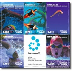 Sellos de España 2003. Camp. del Mundo de Natación HB. (Edifil 3991)**