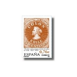 Sellos de España 2003. Primera Emisión de Sellos de Chile. (Edifil 3997)**
