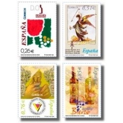 Sellos de España 2003. Vinos con denominación de Origen. (Edifil 4015/18)**