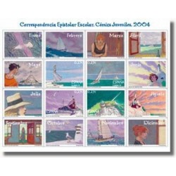 Sellos de España 2004. Correspo. Epistolar Escolar. Minipliego (Edifil MP-8